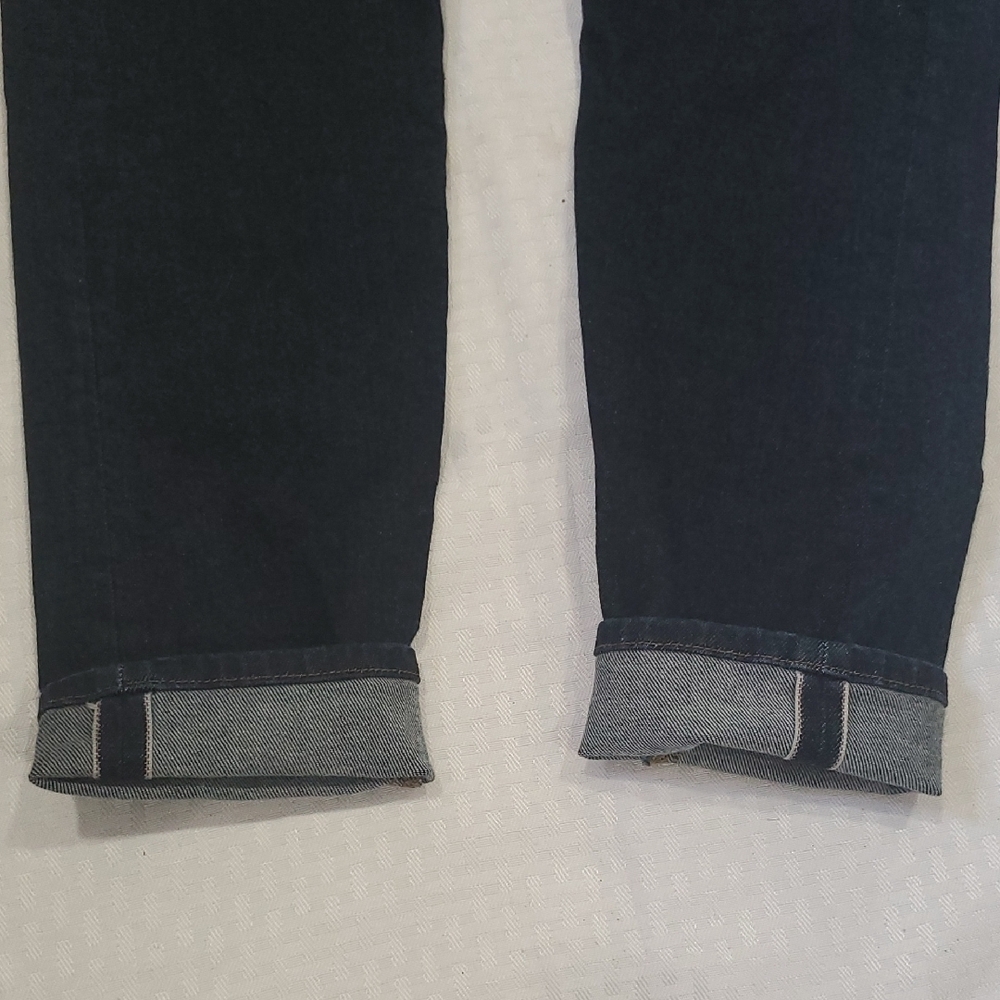 Baldwin Karlie Selvedge High Rise  Dark Blue Denim Pants - Picture 13 of 13